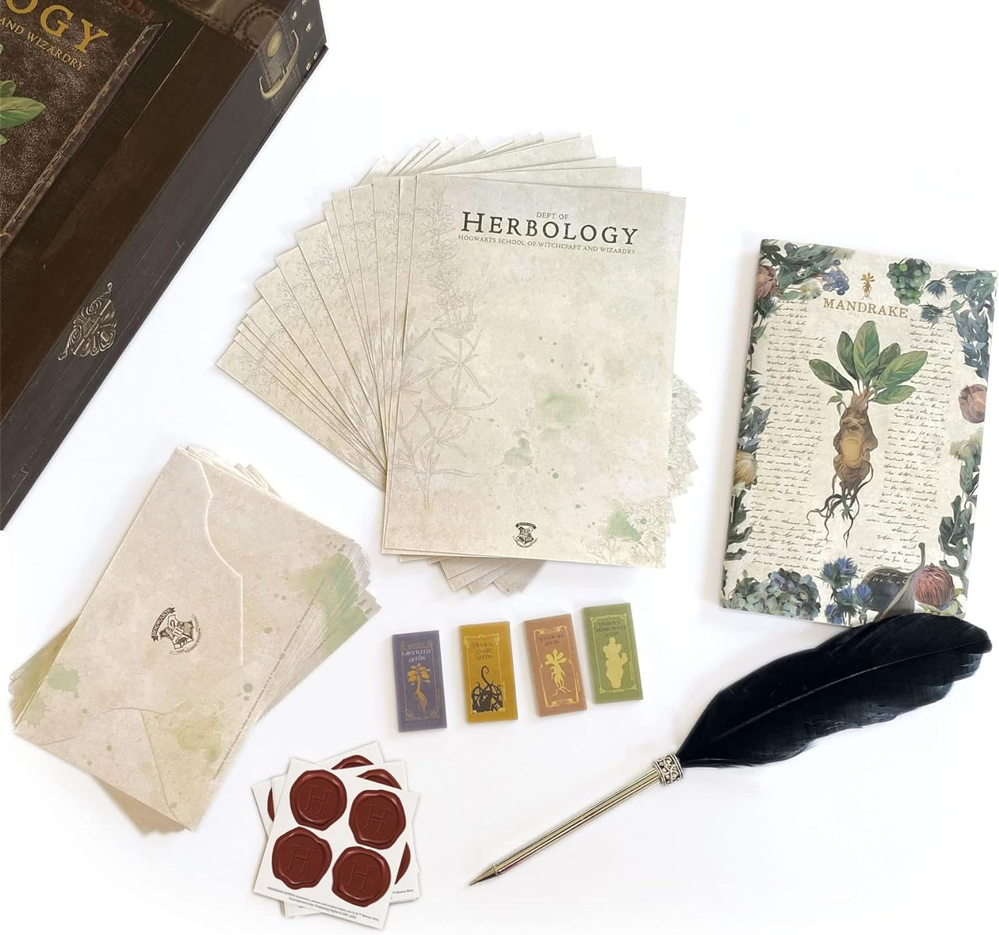 PrestigeQuill Harry Potter Herbology Stationery Set: Letter Box Edition