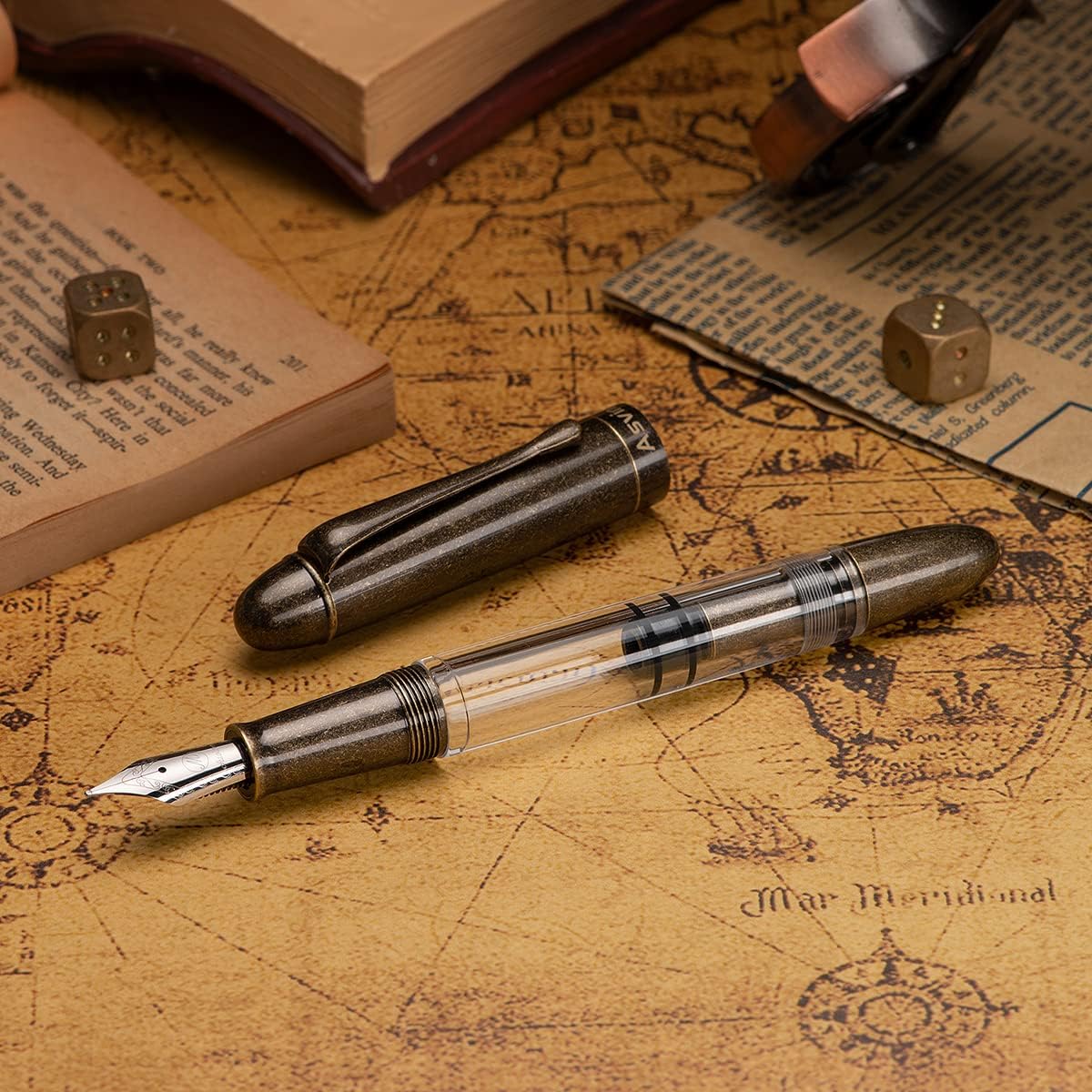 P30 Piston Fountain Pen Fine Nib
