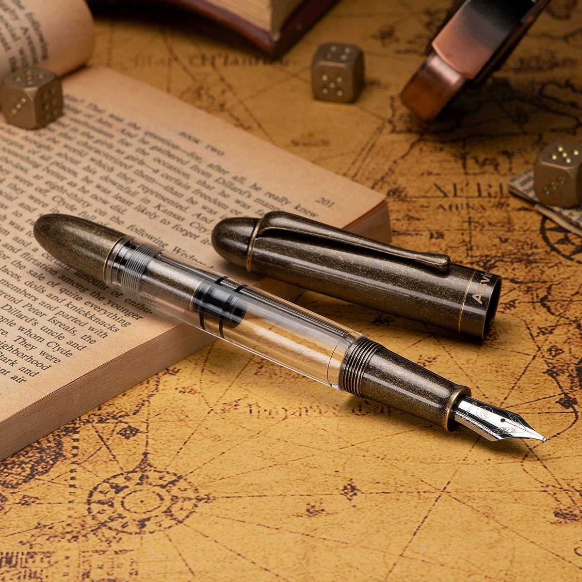P30 Piston Fountain Pen Fine Nib