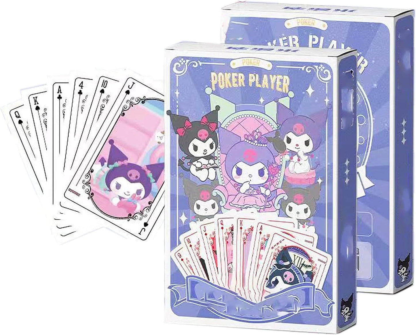 Anime Playing Cards for Card Games Poker Cards Cute Cartoons Deck of Cards Table Game Cards, 54 Pcs