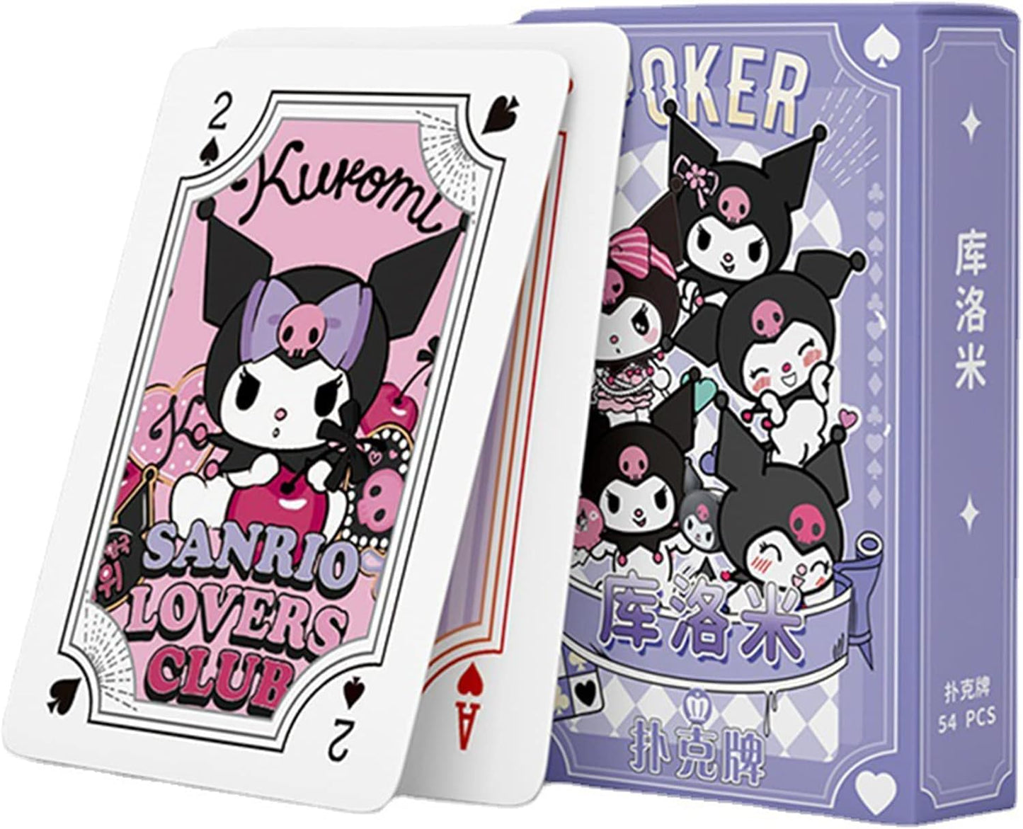 Anime Playing Cards for Card Games Poker Cards Cute Cartoons Deck of Cards Table Game Cards, 54 Pcs