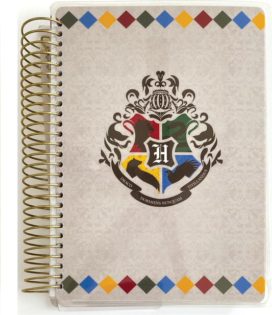 PrestigeQuill Paper House Productions Harry Potter 12-Month Undated Planner - Hogwarts Founders Crest