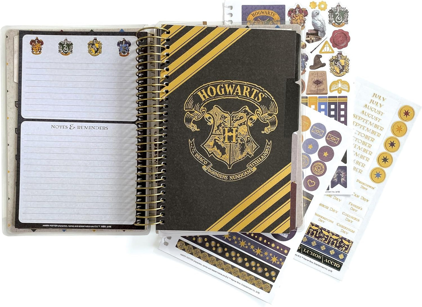 PrestigeQuill Paper House Productions Harry Potter 12-Month Undated Planner - Hogwarts Founders Crest