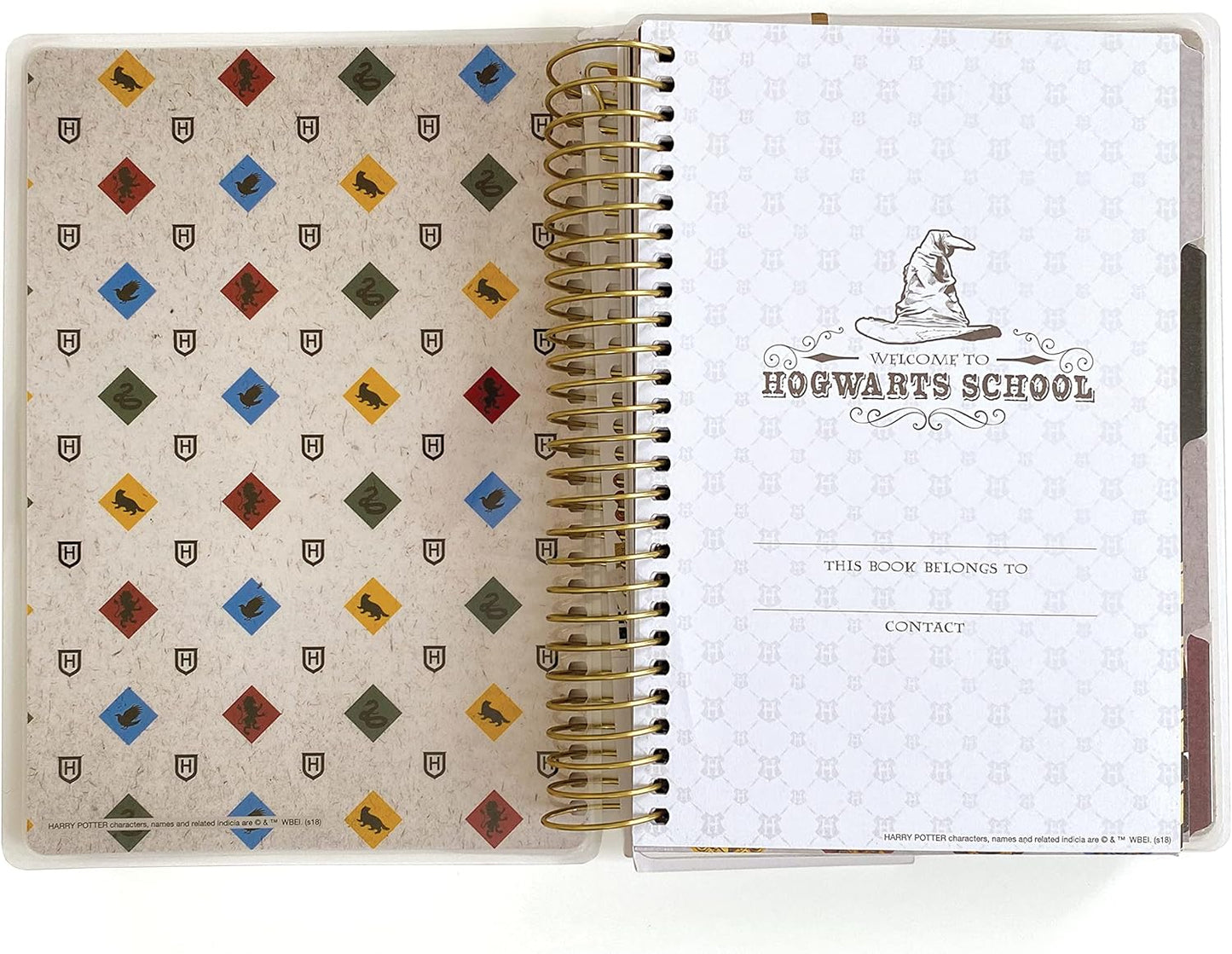 PrestigeQuill Paper House Productions Harry Potter 12-Month Undated Planner - Hogwarts Founders Crest