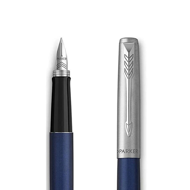 Parker Jotter Fountain Pen | Royal Blue | Medium Nib & Blue Ink