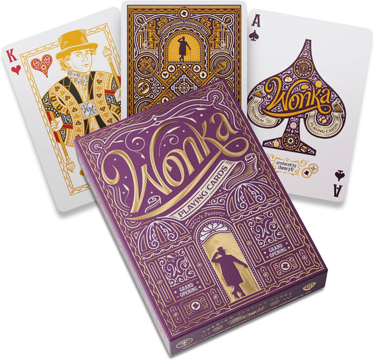 Wonka playing cards, Poker Size Standard Index, Luxury Playing Cards