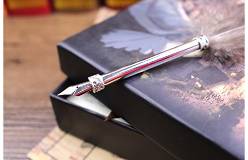Harry Potter Owl Feather Quill Pen with Ink set Writing Dip Ink Pens