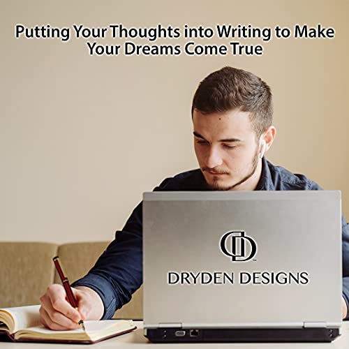 Dryden Designs Fountain Pen Set - Medium and Fine Nibs | Luxury Box, 6 Ink Cartridges - 3 Black 3 Blue, Ink Refill Converter - Intense Black