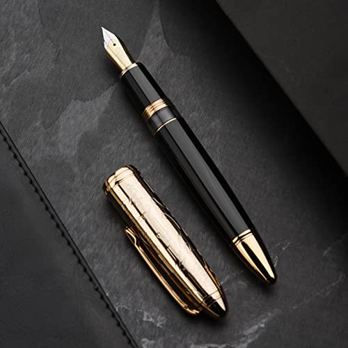 Metal Resin Piston Fountain Pen