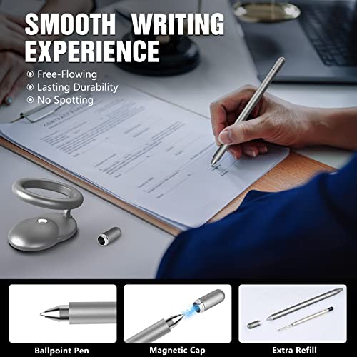 PrestigeQuill Exclusive Desk Gadgets: Unique Birthday Gifts, Cool Office Accessories for Men and Women, Executive Space Pen Set with Stylus for Desk Decor