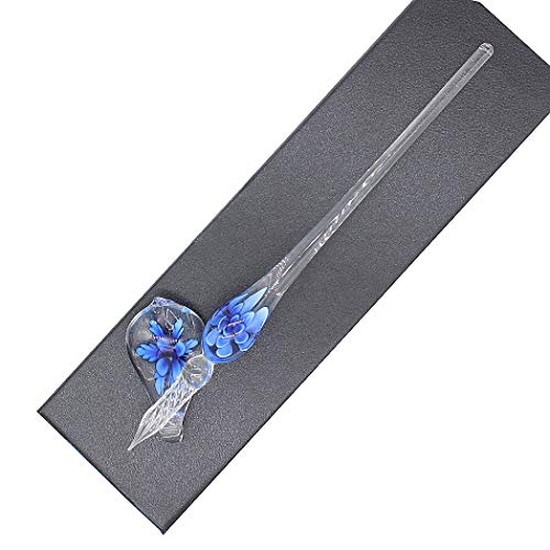 Crystal Glass Intarsia Dip Pen Fountain Pen Kit Vintage Calligraphy Signatures Pen