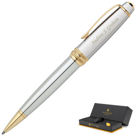 Prestigequill: Personalized Cross Bailey Medalist Ballpoint Pen for Business or Graduation