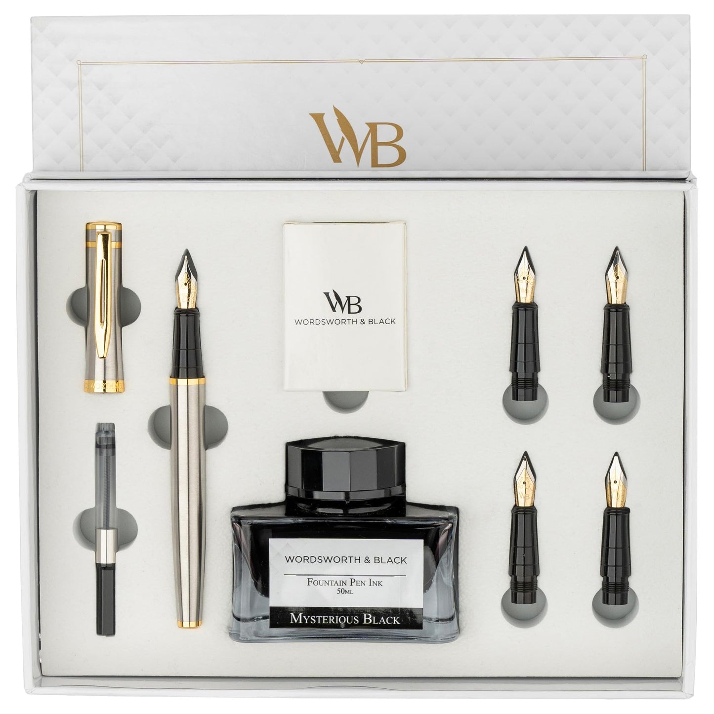 Wordsworth & Black Fountain Pen Gift Set - Smooth Writing Pens for Journaling & Calligraphy