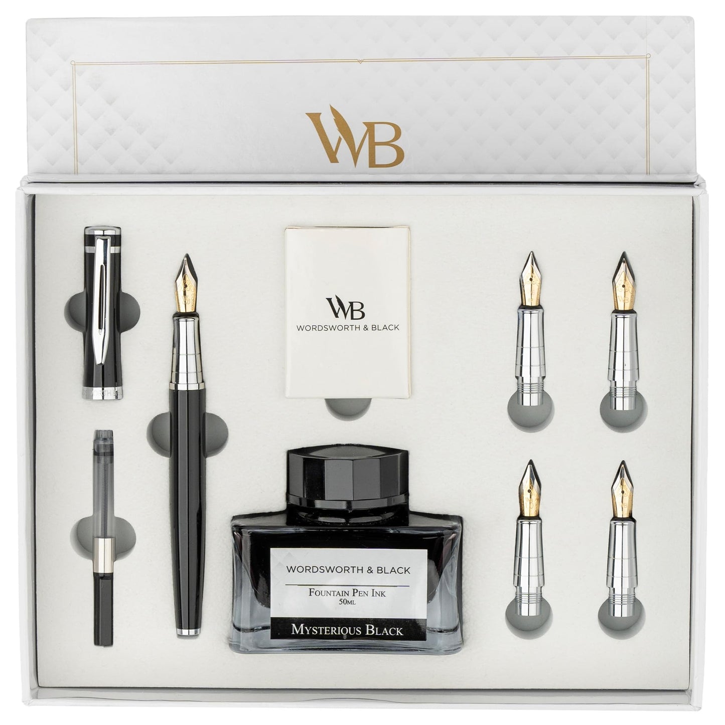 Wordsworth & Black Fountain Pen Gift Set - Smooth Writing Pens for Journaling & Calligraphy