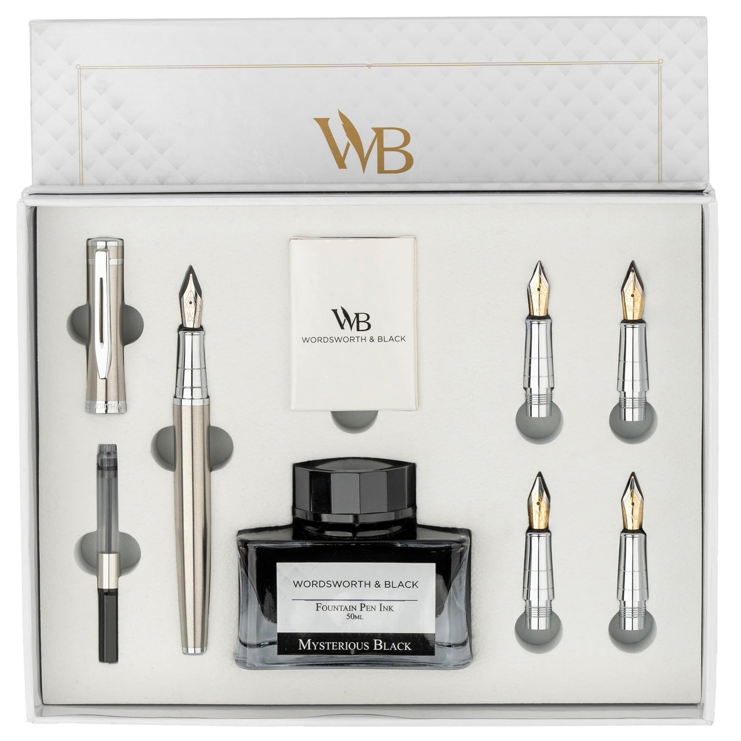 Wordsworth & Black Fountain Pen Gift Set - Smooth Writing Pens for Journaling & Calligraphy