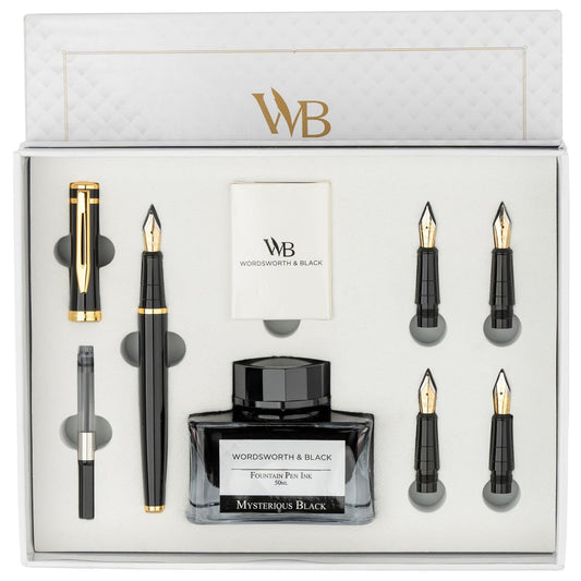 Wordsworth & Black Fountain Pen Gift Set - Smooth Writing Pens for Journaling & Calligraphy